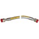 FLEXIBLE GAZ TOUTINOX GAZ NATUREL EMBOUT INOX L:750MM ENTREE