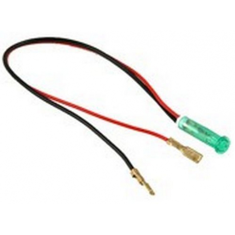 VOYANT VERT AVEC CABLE 5MM 6V - NXQ13