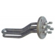 HEATER ELEMENT 5000W 230V PLUNGER 485MM BETWEEN AXIS 16MM PH