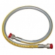 TOUTINOX FLEXIBLE GAS HOSE NATURAL GAS STAINLESS STEEL END-FITTING L:2000MM