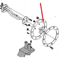 BOILER FLANGE D205 NAVAL BRASS