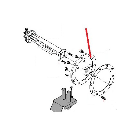 COUVERCLE CHAUDIERE ORIGINE BEZZERA - ORQ425