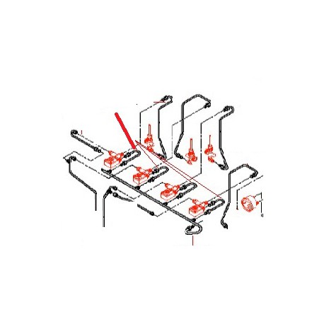 TUBE VIDANGE SOUPAPE 3EME GR ORIGINE BEZZERA - ORQ6595