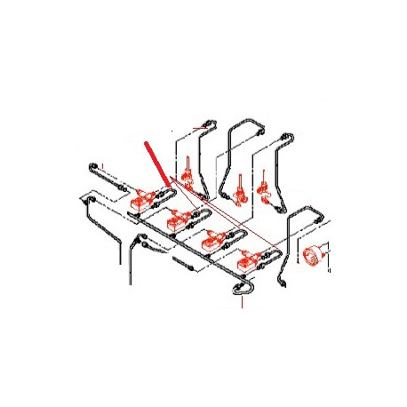 TUBE VIDANGE SOUPAPE 3EME GR ORIGINE BEZZERA - ORQ6595