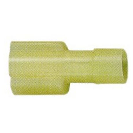 INSULATED THIMBLE MALE 4X6MMÂ² YELLOW 6.3X0.8 - PER 100 PCS - TIQ62172