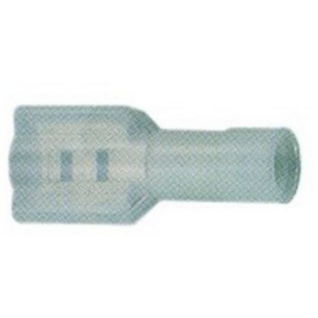 INSULATED THIMBLE FEMELE BLUE-6.3X0.8-PER 100 PCS - TIQ62174