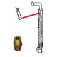 TUBO FLESS.INOX/POMP.L380 3/8DES.CON/3/8 - PNQ631