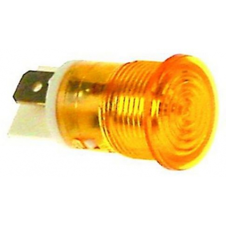 VOYANT ORANGE 230V Ã­16 COSSES 6.3MM MM TMAXI 120Â°C - TIQ78633