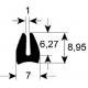 DICHTUNG RATIONAL VON GLASS 2800MM SILIKON L:2800MM HERKUNFT