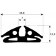 GUARNIZIONE DI VETRO 1500MM ORIGINALE 36X14.5 - TIQ78703
