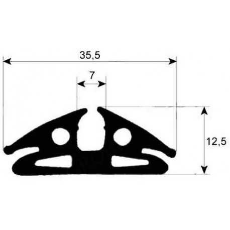 GUARNIZIONE DI VETRO 1500MM ORIGINALE 36X14.5 - TIQ78703