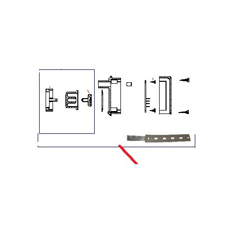 POUSSOIR BLEU MK-10 CMPT ORIGINE CONTI - PBQ119