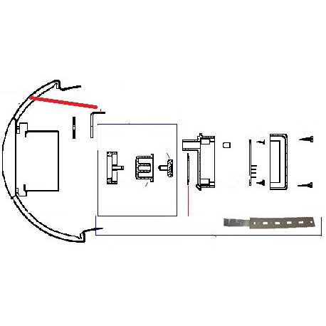 BOUTON BLEU ORIGINE CONTI - PBQ111