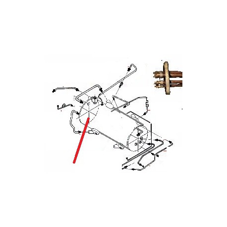 TUBE ECHANGEUR INFERIEUR ORIGINE CONTI - PBQ950110