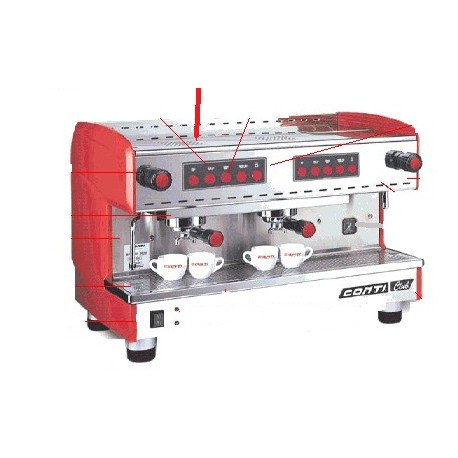 PARRILLA CALENTADOR DE TAZAS TRASERA 2 GRUPOS - PBQ954291