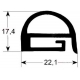 JOINT DE PORTE 650X 705MM - TIQ78839