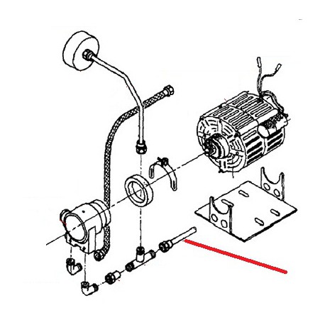 TUBE ALIMENTATION SORTIE POMPE ORIGINE CONTI - PBQ9105076