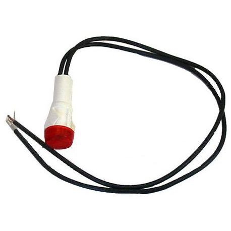 VOYANT ROUGE 12MM CABLE ORIGINE EXPOBAR - RKQ4