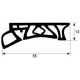 GUARNIZIONE DI CARRELLO SCC202 L:775MM - TIQ78902