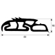 DICHTUNG VON CART L:610MM