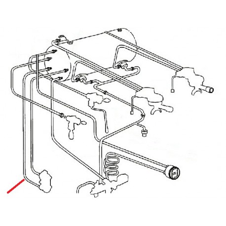 TUBE INFERIEUR CHAUDIERE ORIGINE CIMBALI - SQ6920