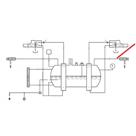 TUBE CHAUDIERE ROBINET VAPEUR ORIGINE CIMBALI - SQ6013