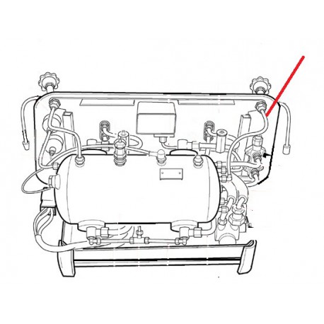 TUBE CHAUDIERE ROBINET EAU ORIGINE CIMBALI - SQ6014