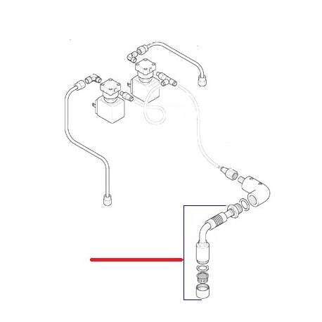 TUBE EAU E61 COMPLET ORIGINE CIMBALI - SQ6179