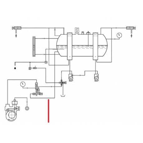 TUBE CLAPET CHAUDIERE ORIGINE CIMBALI - SQ6186