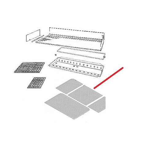 GRILLE CENTRALE E61 ORIGINE CIMBALI - SQ6189