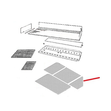 GRILLE CHAUFFE TASSE E61 D ORIGINE CIMBALI - SQ6180