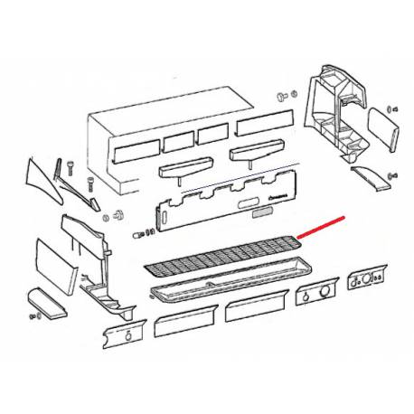 GRILLE BASSINELLE 2 GROUPES ORIGINE CIMBALI - SQ6193