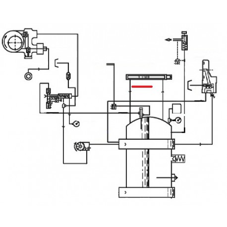 TUBE INFERIEUR NIVEAU ORIGINE CIMBALI - SQ6119