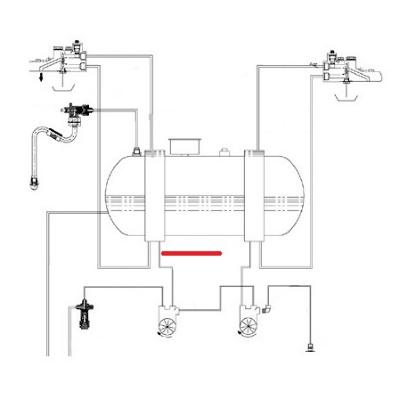 TUBE DEBIMETRE ECHANGEUR G ORIGINE CIMBALI - SQ6264