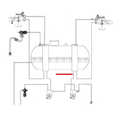 TUBE DEBIMETRE ECHANGEUR D ORIGINE CIMBALI - SQ6275