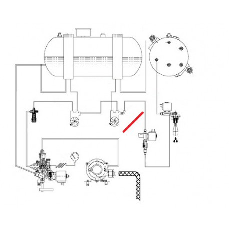 TUBE DEBIMETRE ECHANGEUR ORIGINE CIMBALI - SQ6278