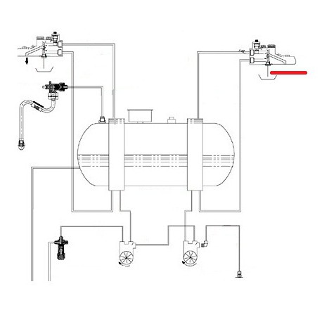 TUBE VIDANGE GROUPE D ORIGINE CIMBALI - SQ6271