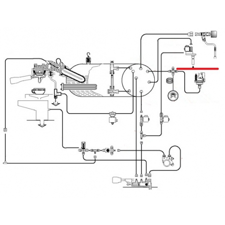 RACCORD EN CROIX 1/8 ORIGINE CIMBALI - SQ6285