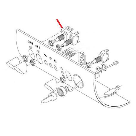 BOUTON BI POLAIRE E92 ORIGINE CIMBALI - SQ6224