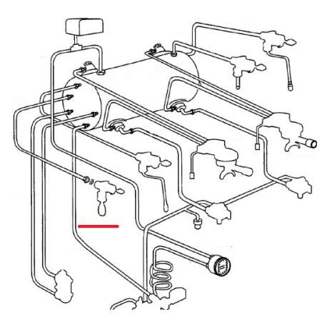 TUBE ALIMENTATION CHAUDIERE ORIGINE CIMBALI - SQ6355