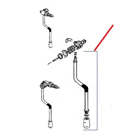 TUBE VAPEUR E97 COMPLET ORIGINE CIMBALI - SQ6362