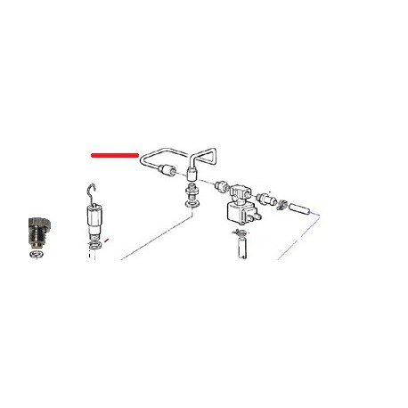 TUBE ELECTROVANNE CAPPUCCINO ORIGINE CIMBALI - SQ6387