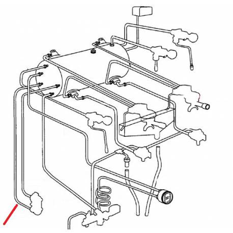 TUBE INFERIEUR NIVEAU ORIGINE CIMBALI - SQ6332