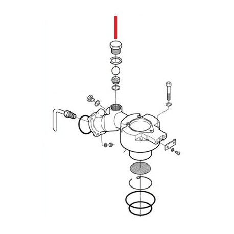 BOUCHON MALE 1/2 ORIGINE CIMBALI - SQ6348