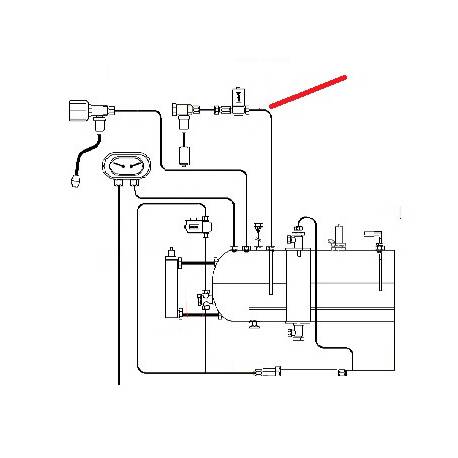 TUBE CHAUDIERE ELECTROVANNE ORIGINE FUTURMAT - SGQ6370