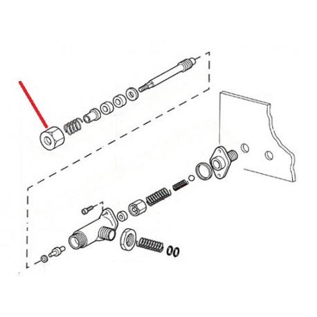 ECROU DE ROBINET - TEVQ725
