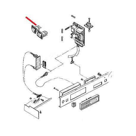 INTERRUPTEUR FIXE CHAUFE-TASSE ORIGINE RANCILIO - EQ680