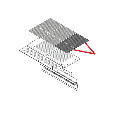 JEU DE GRILLE PLASTIQUE 3GR ORIGINE RANCILIO - EQ6558