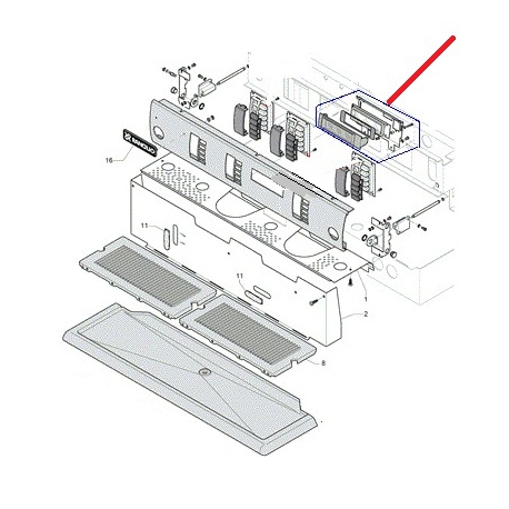 CARTE DISPLAY C10 ORIGINE RANCILIO - EQ6551