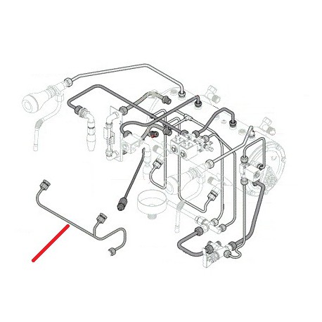 TUBE COLLECTEUR ECHANGEUR 3GR ORIGINE RANCILIO - EQ6507